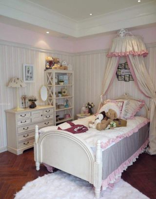 简欧风格儿童房卧室家具效果图片