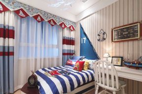 美式地中海混搭风格效果图 小户型卧室装修效果图