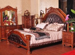 卧室家具布置效果图 美式风格装修图片