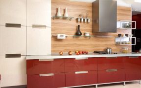 小面积厨房橱柜 厨房挂件效果图
