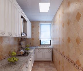 小面积厨房橱柜 L型厨房装修效果图