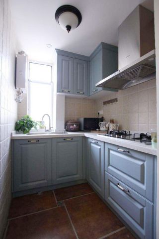 L型厨房装修小面积厨房橱柜效果图