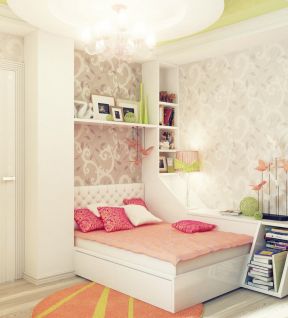 韩国女生卧室室内设计效果图片