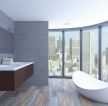 最新现代家居浴室按摩浴缸装修设计效果图片