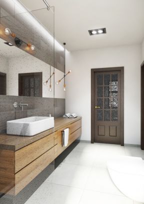 最新现代家居浴室柜装修设计效果图片2023