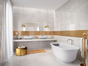 经典现代家居浴室墙砖墙面装修设计效果图片