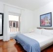 80平米家居卧室白色窗帘装修效果图片