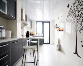 现代风格住宅 厨房吧台设计