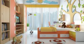 儿童房间卧室家具套装装修实景图