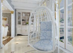 欧式家庭阳台休闲创意椅子装修效果图片2023