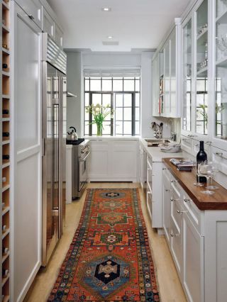 白色简约混搭风格厨房柜子装修效果图