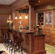 新古典美式装修风格家庭厨房吧台效果图欣赏