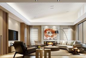 后现代家装客厅多人沙发装修效果图片案例