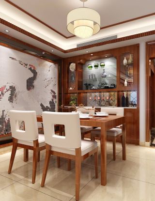 小户型家装室内餐厅中式元素设计图片