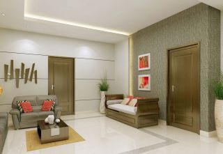 130平米客厅简单现代室内设计
