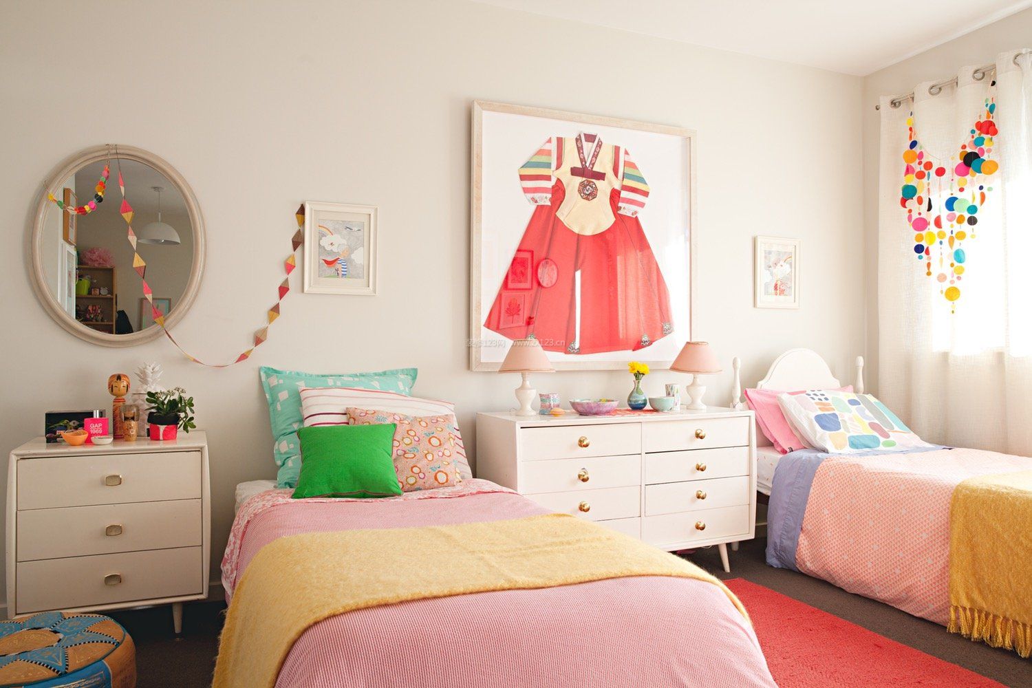 小女孩卧室墙面颜色图片