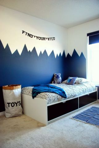 儿童房卧室室内设计墙壁颜色效果图
