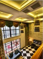 中式风格的挑高客厅设计图片