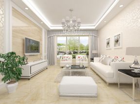 2023现代家庭客厅组合沙发装修效果图片