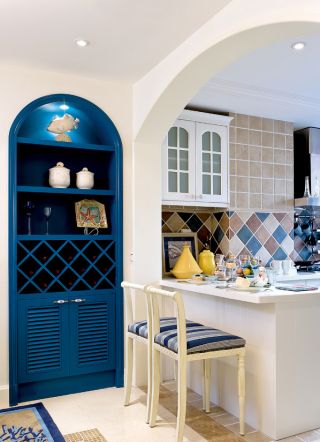 房屋半开放式厨房设计效果图片
