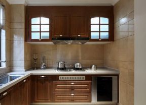家装厨房东南亚风格实木橱柜欣赏