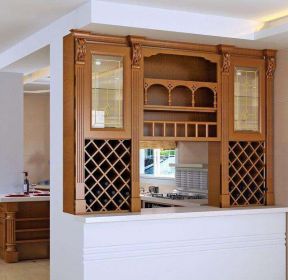 欧式餐厅装饰酒柜隔断装修效果图-每日推荐