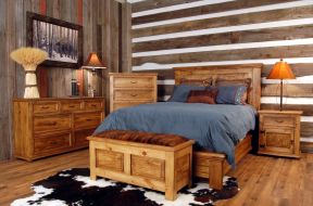卧室家具摆放平面图 实木卧室家具