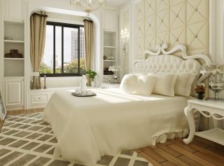 现代简约欧式风格家居卧室窗帘效果图