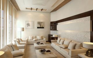 大户型客厅沙发背景墙设计效果图