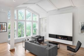 现代室内设计 黑白现代简约客厅