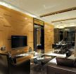 70平米小户型客厅电视墙设计效果图片