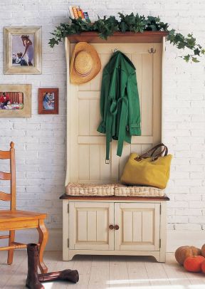 地中海风格实木家具玄关柜装修效果图片