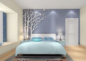 单身卧室装修效果图 卧室墙纸效果图
