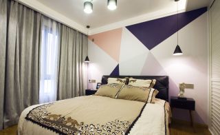 100平米小户型卧室背景墙设计图