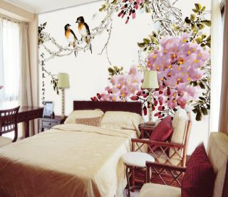 中式客厅卧室床背景图片