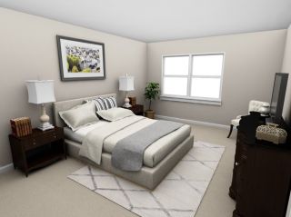 单身公寓卧室装修效果图