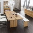 简约欧式风格实木餐桌