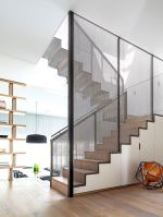 阁楼复式玻璃楼梯扶手设计图片