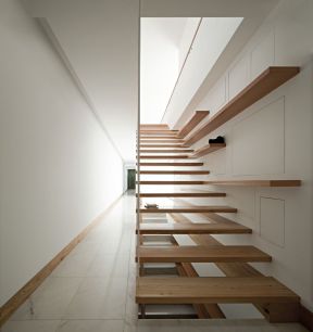 阁楼复式楼梯设计图 极简风格装修效果图