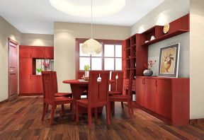 家装中式餐厅装修效果图 红木家具装修效果图片