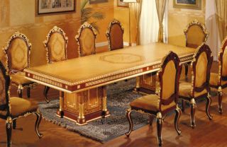 欧式风格古典实木餐桌 