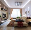 中式风格客厅沙发背景墙装饰画效果图2023