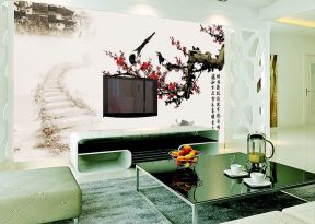 中式客厅装饰画 客厅沙发背景墙效果图