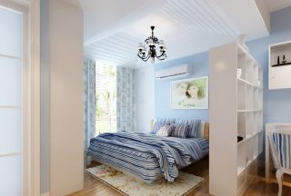 地中海风格清新小卧室装修效果图片室内设计