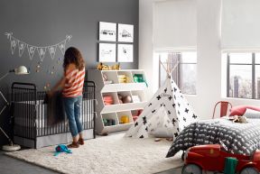 10平儿童房 现代简约风格儿童房装修效果图