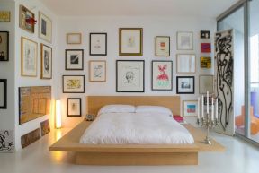 卧室案例 照片墙设计