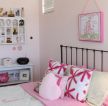 家居公主卧室粉色墙面装修效果图片大全
