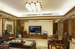 新中式客厅电视墙 中式风格客厅设计