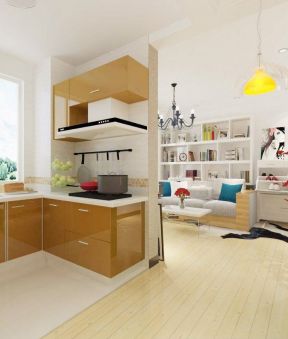 厨房客厅隔断设计效果图  小户型空间创意设计