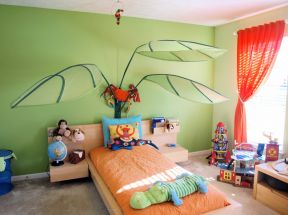 儿童房室内装修效果图大全 床头背景墙设计效果图